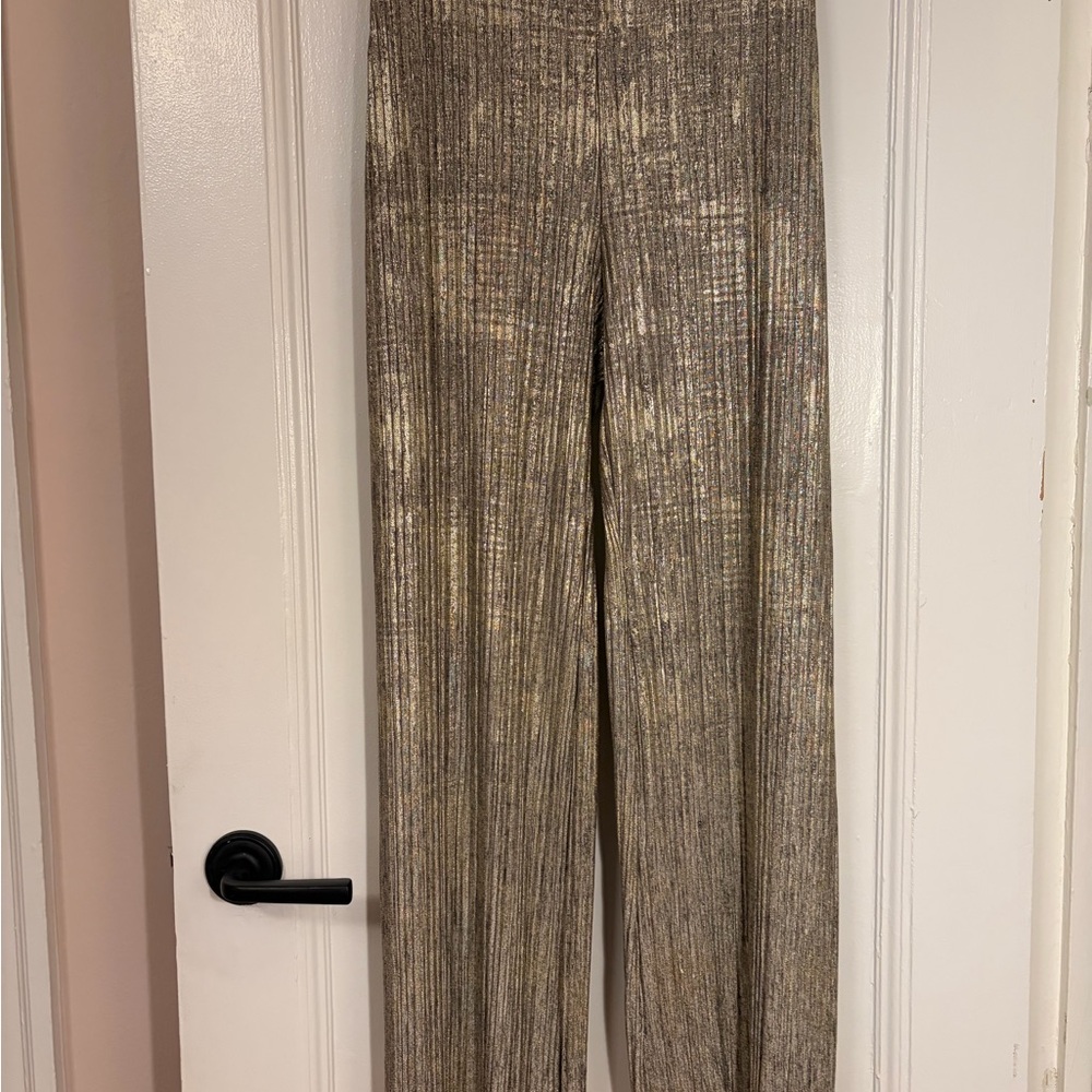 Elegant Silver Women's Pants - Picture 3 of 3